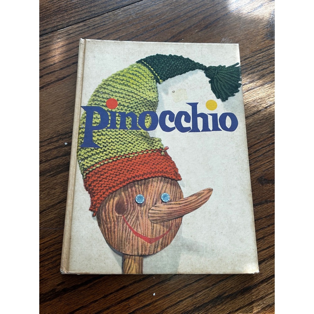 Vintage 1946 Pinocchio Hardcover Book Random House Josette Frank Illustration